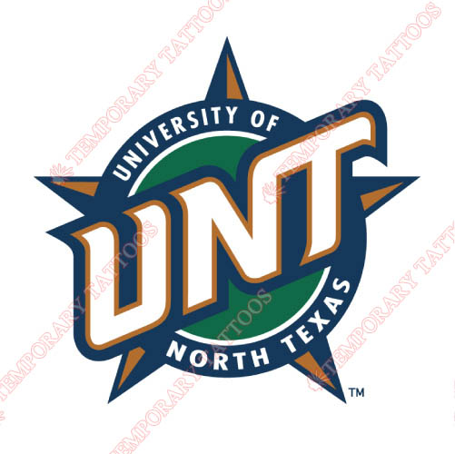 North Texas Mean Green Customize Temporary Tattoos Stickers NO.5616